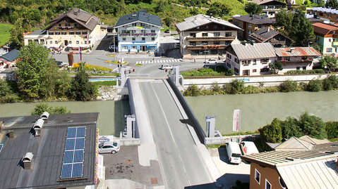 View of the new Mittersill lift bridge